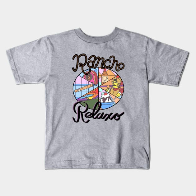 Rancho Relaxo Kids T-Shirt by BethSOS